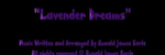 Lavender Dreams - Ronald Karle Music Composer and Arranger