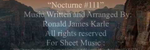 Nocturne #111 String Arrangement - Ronald Karle Music Composer and Arranger