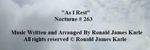 As I Rest  Nocturne # 263 - Ronald Karle Music Composer and Arranger (Nocturne #263 - As I Rest)